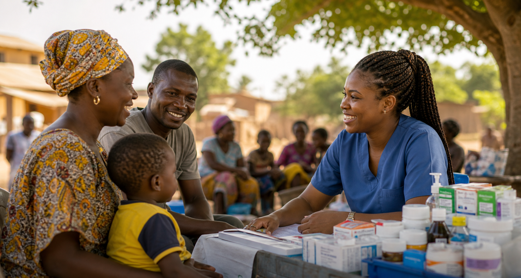 Donation supported healthcare outreach in Ghana
